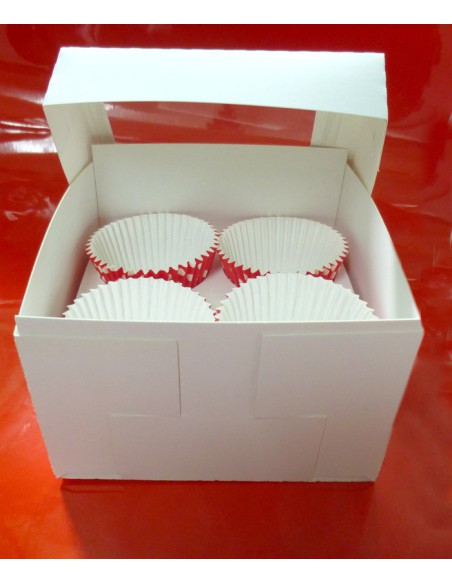 Kartonik na 4 muffiny 15 x 15 x 8 cm Kartonik na 4 muffiny 15 x 15 x 8 cm