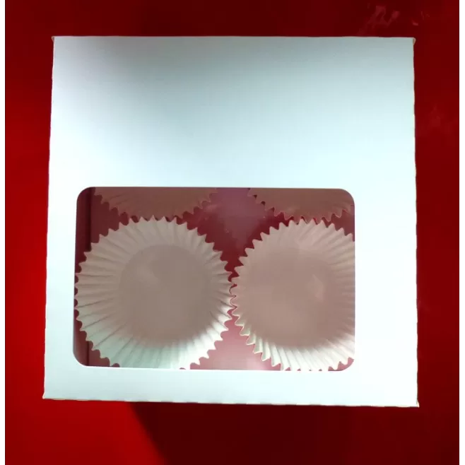 Kartonik na 4 muffiny 15 x 15 x 8 cm