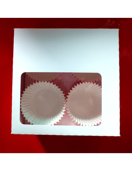 Kartonik na 4 muffiny 15 x 15 x 8 cm Kartonik na 4 muffiny 15 x 15 x 8 cm