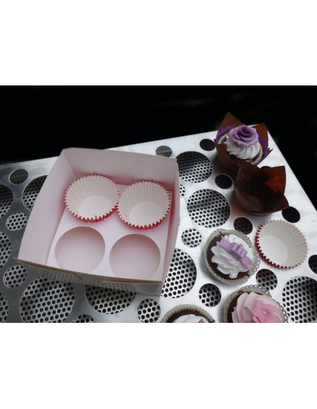 Kartonik na 4 muffiny 15 x 15 x 8 cm Kartonik na 4 muffiny 15 x 15 x 8 cm
