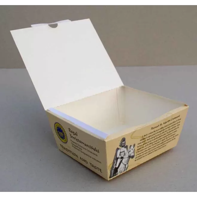 Kartonik skośny 14 x 12 x 7 cm na 1 szt. rogala ok. 240 g