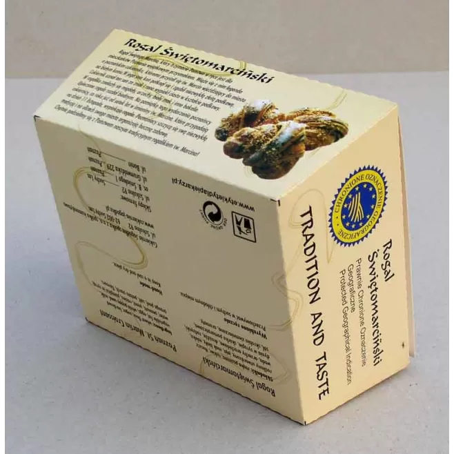 Kartonik skośny 14 x 12 x 7 cm na 1 szt. rogala ok. 240 g