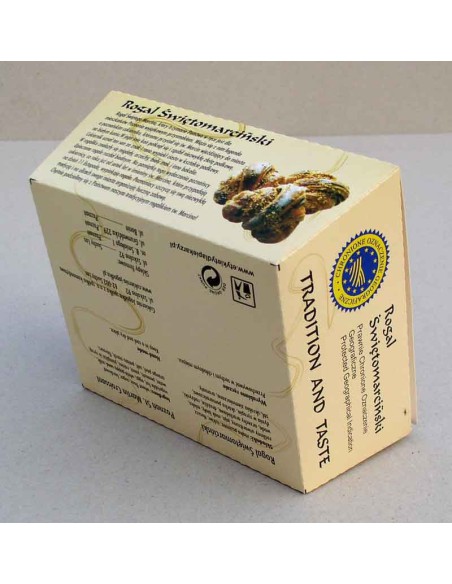 Kartonik skośny 14 x 12 x 7 cm na 1 szt. rogala ok. 240 g Kartonik skośny 14 x 12 x 7 cm na 1 szt. rogala ok. 240 g