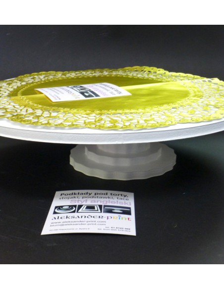 Serwetki złote i srebrne pod tort