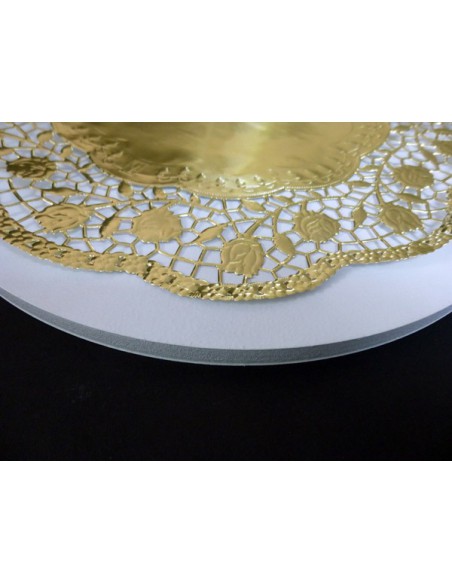 Serwetki złote i srebrne pod tort