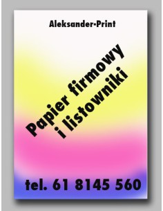 Papier firmowy tanio druk 100 szt.
