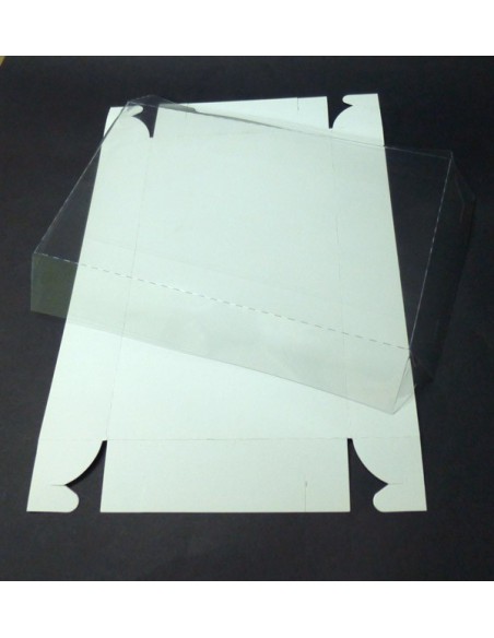 Pudełko z przezroczystym przykryciem 24 x 14 x 7 cm