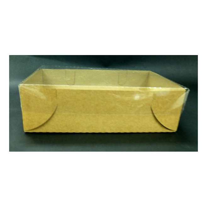 Pudełko z przezroczystym przykryciem 24 x 14 x 4 cm