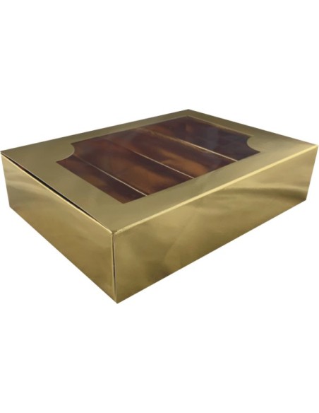 Kartonik do makaroników i pralin 22 x 16,5 x 5,5 cm ( 5 SZT ) ZŁOTY Kartonik do makaroników i pralin 22 x 16,5 x 5,5 cm ( 5 SZT ) ZŁOTY