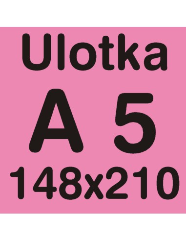 Ulotka A5  PAKIET 500 szt 4+4