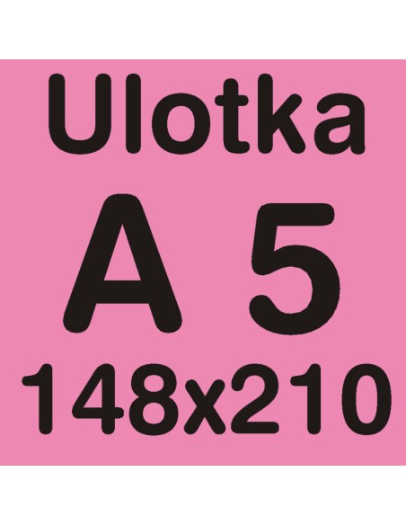Ulotka A5  PAKIET 500 szt 4+4