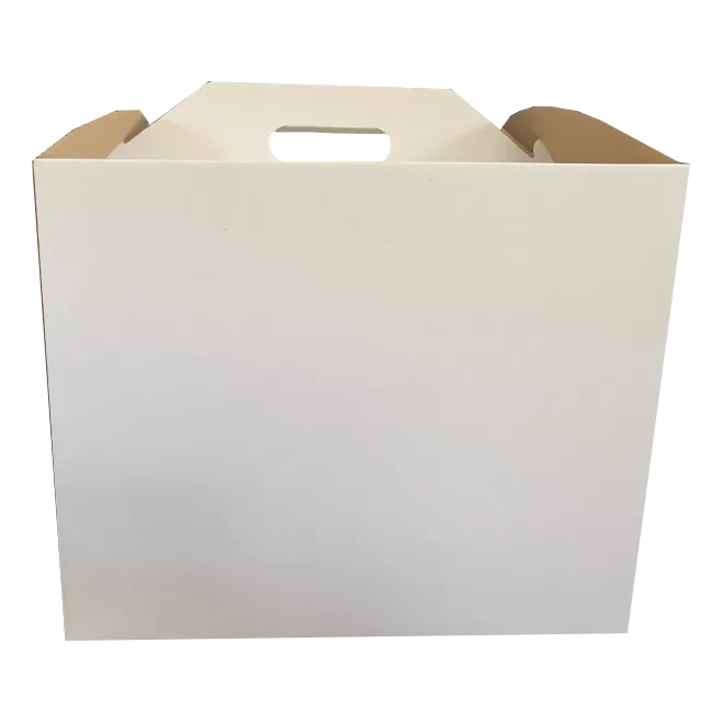 Karton z rączką na tort 34 x 34 x 28 cm  Biały 5szt
