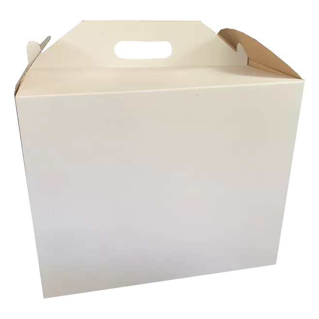 Karton z rączką na tort 20 x 20 x 25 cm Biały 5szt