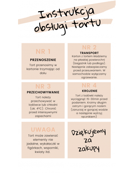 Instrukcja obsługi tortu Instrukcja obsługi tortu