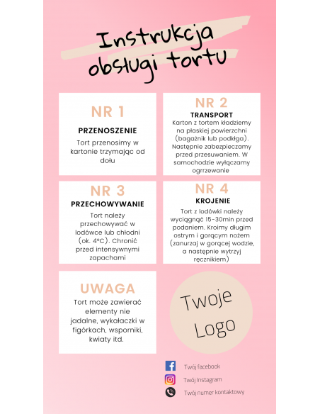 Instrukcja obsługi tortu Instrukcja obsługi tortu