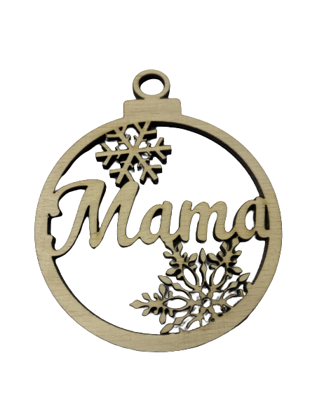 Drewniane Bombki - Mama