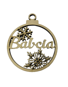 Drewniane Bombki - Babcia