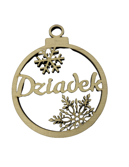 Drewniane Bombki - Dziadek