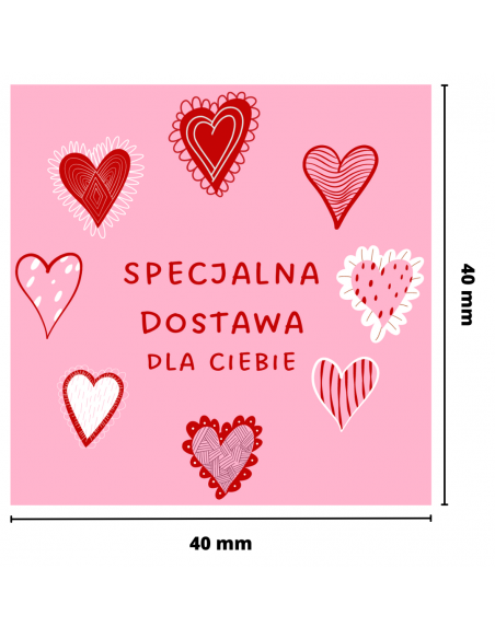 Etykieta specjalna dostawa Etykieta specjalna dostawa