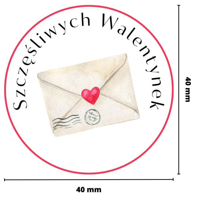 Naklejki walentynkowe