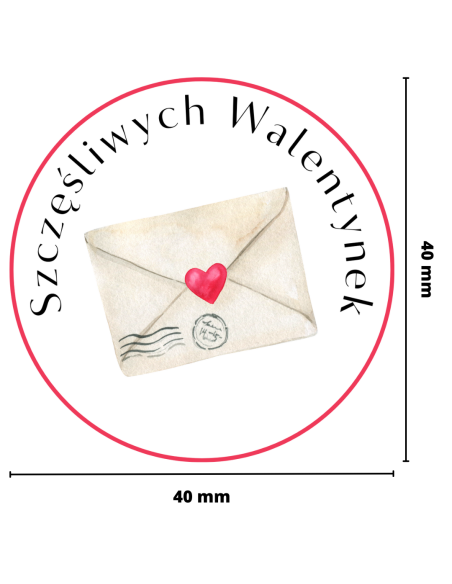 Naklejki walentynkowe