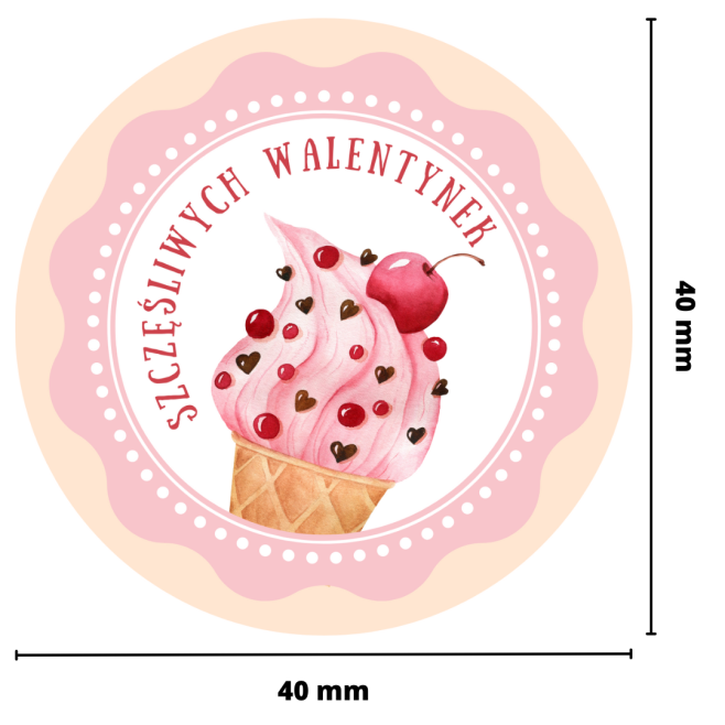 Naklejki walentynkowe