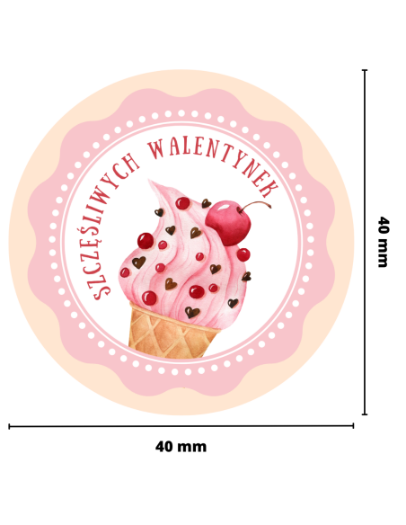 Naklejki walentynkowe