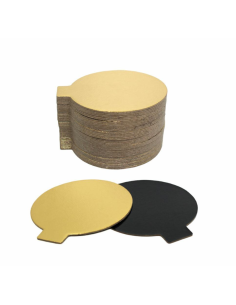 Podkładki pod monoporcje złote 5 cm - 200 szt