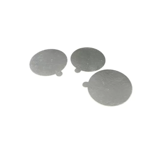 Podkładki pod monoporcje złoto-srebrne dwustronne 5 cm - 100 szt