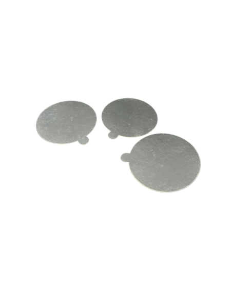 Podkładki pod monoporcje złoto-srebrne dwustronne 5 cm - 100 szt