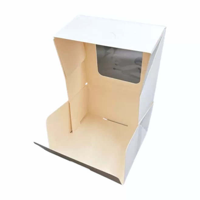 Kartony automatyczne z okienkiem 13 x 13 x 7 cm