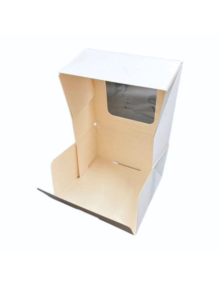 Kartony automatyczne z okienkiem 13 x 13 x 7 cm