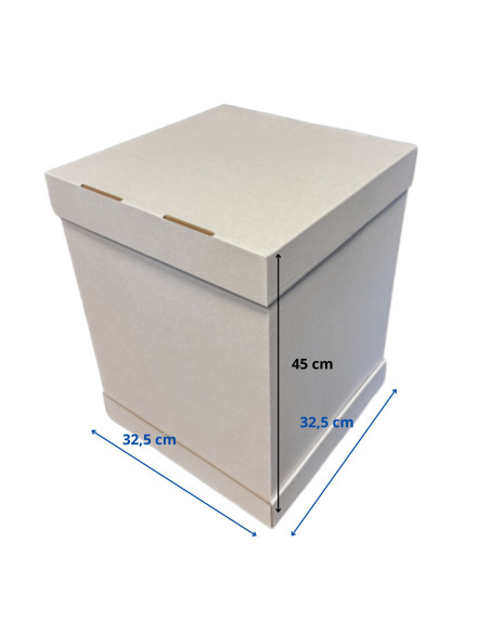 Karton na tort piętrowy 32 X 32 X 45 cm Białe 5szt