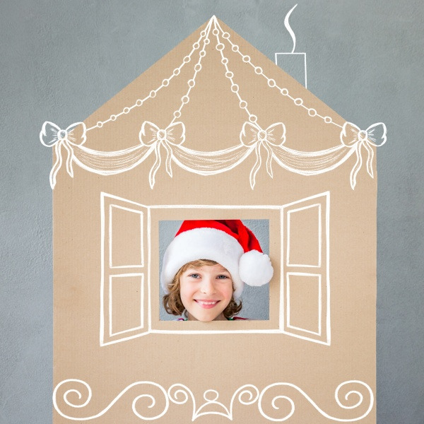 Domek do kolorowania pod choinkę – kreatywne zajęcie dla Twojego dziecka